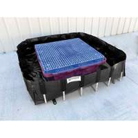 Ultra-IBC Berm&reg; Spill Berm, 400 US gal. Capacity, 6' W x 6' L x 18" H, L-Bracket Distribution Élite MP