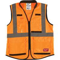 Veste de s&eacute;curit&eacute; haute performance, Orange haute visibilit&eacute;, 4T-Grand/5T-Grand Distribution Élite MP