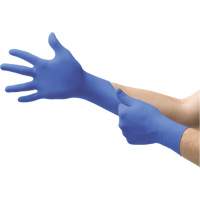 Gants d'examen d'usage multiple Microflex Cobalt N19, T-petit, Nitrile, 3,9 mils, Sans poudre, Bleu, Classe 2 Distribution Élite MP