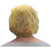 Bouffant Caps, Polypropylene, 24", Yellow Distribution Élite MP