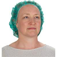 Bouffant Caps, Polypropylene, 24", Green Distribution Élite MP