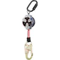 Cordage de s&eacute;curit&eacute; autor&eacute;tractable avec petit mousqueton Dynamic, 6', Polyester, Pivotant Distribution Élite MP
