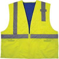 Chill-Its 6668 Safety Cooling Vest, Small, High Visibility Lime-Yellow Distribution Élite MP