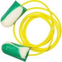 Bouchons d'oreilles biosourc&eacute;s Mega Bullet BioSoft, Vrac - Boîte, Avec cordon Distribution Élite MP