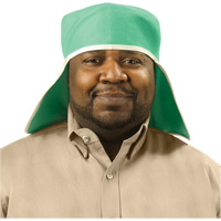 Chapeau avec couvre-nuque en coton ignifug&eacute; Weldlite, Taille unique, Vert Distribution Élite MP