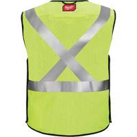 Gilet de s&eacute;curit&eacute; &agrave; maille d&eacute;tachable, Noir/Jaune lime haute visibilit&eacute;, Moyen/Petit Distribution Élite MP