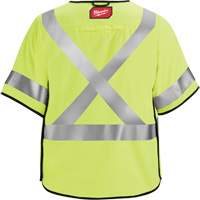 Gilet de s&eacute;curit&eacute; &agrave; maille d&eacute;tachable, Noir/Jaune lime haute visibilit&eacute;, Moyen/Petit Distribution Élite MP