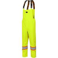 5054 The Rock 300D Insulated Bib Pants, Polyester, Small, High Visibility Lime-Yellow Distribution Élite MP