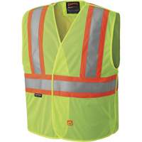6916A Flame Resistant Safety Vest, High Visibility Lime-Yellow, Medium/Small, Polyester Distribution Élite MP