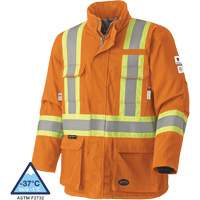 5533 Manteau de s&eacute;curit&eacute; ignifuge, Petit, Orange haute visibilit&eacute;, 58 cal/cm² Distribution Élite MP