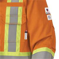 5533 Manteau de s&eacute;curit&eacute; ignifuge, Petit, Orange haute visibilit&eacute;, 58 cal/cm² Distribution Élite MP
