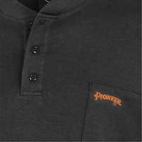 332 Chandail Henley en tricot interlock ignifuge, Petit, Noir Distribution Élite MP