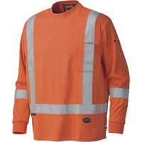 339SFA Chemise de s&eacute;curit&eacute; &agrave; manches longues ignifuge, Petit, Orange haute visibilit&eacute; Distribution Élite MP