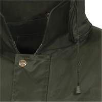D8120J Manteau &agrave; capuchon ind&eacute;chirable Nailhead pour planteur d'arbres, Polyester/PVC, T-petit, Vert Distribution Élite MP