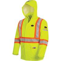 5881 Manteau de pluie ignifuge et protection contre les &eacute;clats d'arc &eacute;lectrique, T-petit, Jaune haute visibilit&eacute;, 10 cal/cm² Distribution Élite MP