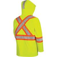 5881 Manteau de pluie ignifuge et protection contre les &eacute;clats d'arc &eacute;lectrique, T-petit, Jaune haute visibilit&eacute;, 10 cal/cm² Distribution Élite MP