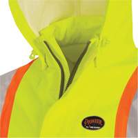 5881 Manteau de pluie ignifuge et protection contre les &eacute;clats d'arc &eacute;lectrique, T-petit, Jaune haute visibilit&eacute;, 10 cal/cm² Distribution Élite MP