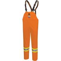 5882 FR/Arc-Rated Waterproof Safety Bib Pants, X-Small, High Visibility Orange Distribution Élite MP