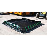Ultra-Containment Berm&reg;, 179 US gal. Capacity, 4' W x 6' L x 12" H, Stake Wall Distribution Élite MP