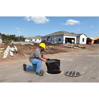 Bac de r&eacute;tention rond Ultra-Drain Guard avec orifice de trop-plein, Huile & s&eacute;diments, 22" - 25" lo x 22" - 25" la Distribution Élite MP