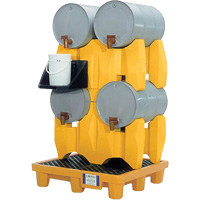 Syst&egrave;me de confinement Ultra-Drum sans drain pour 4 barils, 53" lo x 53" la x 77,8" ha, 3000 gal. US Capacit&eacute; Distribution Élite MP