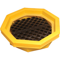Ultra-Drum Tray avec grille, 32" lo x 32" la x 8,1" h, Cap. de d&eacute;versement 21,1 gal. US Distribution Élite MP