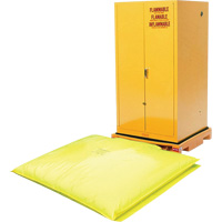 Single Drum Ultra-Safety Cabinet Bladder System, 37,8" lo x 37,8" la x 6,3" h, Capacit&eacute; de charge 1500 lb Distribution Élite MP