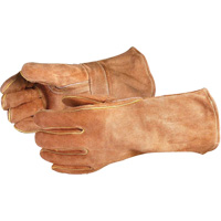 Gants de soudage bruns de luxe Endura 505BS, Cuir de vache refendu, Taille Grand Distribution Élite MP