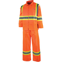 V&ecirc;tement imperm&eacute;able &eacute;tanche, Nylon/PVC, T-petit, Orange haute visibilit&eacute; Distribution Élite MP