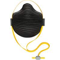 AirWave M Series Black Disposable Masks with SmartStrap&reg; & Full Foam Flange, N95, NIOSH Certified, Medium/Large Distribution Élite MP