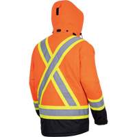 5407 Manteau de s&eacute;curit&eacute; imperm&eacute;able, isol&eacute;e et chauff&eacute;e, Hommes, Petit, Orange haute visibilit&eacute; Distribution Élite MP