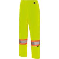 5629W Women's Waterproof Bib Pants, Polyester/Polyurethane, X-Small, High Visibility Lime-Yellow Distribution Élite MP