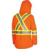 5626W The Rock Women's 300D  Quilted Safety Parka, Polyester/Polyurethane, High Visibility Orange, X-Small Distribution Élite MP