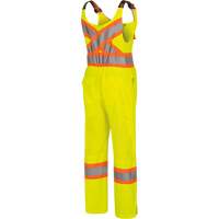 6000W Women's High-Visibility Traffic Safety Overalls, Polyester, X-Small, High Visibility Lime-Yellow Distribution Élite MP