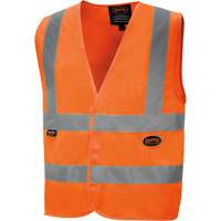 6885 High-Visibility Tricot Safety Vest, High Visibility Orange, Small, Polyester Distribution Élite MP