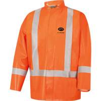 5990J Manteau de s&eacute;curit&eacute; imperm&eacute;able tr&egrave;s robuste ignifuge et r&eacute;sistant aux arcs &eacute;lectriques, Petit, Orange haute visibilit&eacute;, 11 cal/cm² Distribution Élite MP