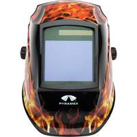 Leadhead&reg; Auto Darkening Welding Helmet, 3.8" L x 3.4" W View Area, 9 - 13 Shade Range Distribution Élite MP