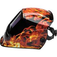 Leadhead&reg; Auto Darkening Welding Helmet, 3.8" L x 3.4" W View Area, 9 - 13 Shade Range Distribution Élite MP
