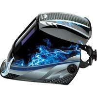 Leadhead&reg; Auto Darkening Welding Helmet, 3.8" L x 3.4" W View Area, 9 - 13 Shade Range Distribution Élite MP