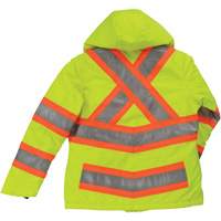 Womens Insulated Flex Safety Jacket, Polyester, High Visibility Lime-Yellow, X-Small Distribution Élite MP
