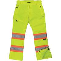 Pantalon de s&eacute;curit&eacute; isolant et extensible pour femmes, Polyester, T-petit, Jaune lime haute visibilit&eacute; Distribution Élite MP