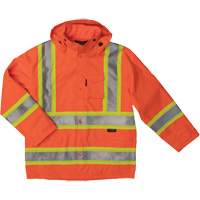 Manteau de s&eacute;curit&eacute; imperm&eacute;able en tissu ind&eacute;chirable Ripstop, Polyester, T-petit, Orange haute visibilit&eacute; Distribution Élite MP