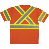 Short Sleeve Safety T-Shirt, Cotton, X-Small, High Visibility Orange Distribution Élite MP