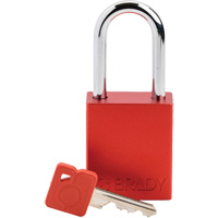 Cadenas de verrouillage Velocity, Rouge, Cl&eacute;s diff&eacute;rentes, Aluminium, Largeur de 1-1/2" Distribution Élite MP