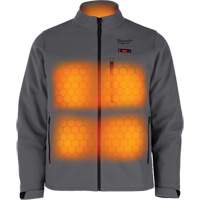 M12 Heated Toughshell Jacket (Jacket Only), Men's, Medium, Grey Distribution Élite MP
