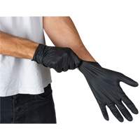 Emballages de gants jetables pour machine distributrice, Petit, Nitrile, 5 mils, Sans poudre, Noir, Classe 2 Distribution Élite MP