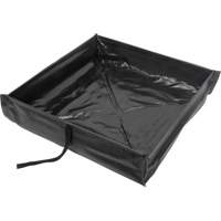 Berme de confinement des d&eacute;versements repliable &agrave; rouler, Capacit&eacute; 60 gal. US, 4' la x 4' lo x 6" h Distribution Élite MP