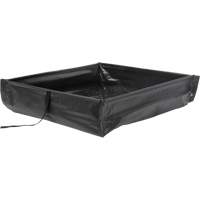 Berme de confinement des d&eacute;versements repliable &agrave; rouler, Capacit&eacute; 60 gal. US, 4' la x 4' lo x 6" h Distribution Élite MP