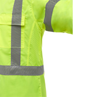 Chemise de travail &agrave; manches longues et X au dos Bisley avec X-Airflow, Poly-coton, Petit, Jaune lime haute visibilit&eacute; Distribution Élite MP