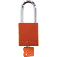 Cadenas de verrouillage de s&eacute;curit&eacute; Velocity Plus, Orange, Cl&eacute;s identiques, Aluminium, Largeur de 1-1/2" Distribution Élite MP